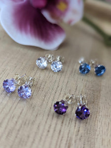 Beautiful Colored Round Earrings