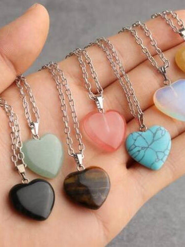 Heart Stone Necklace - Miane's Shoppe